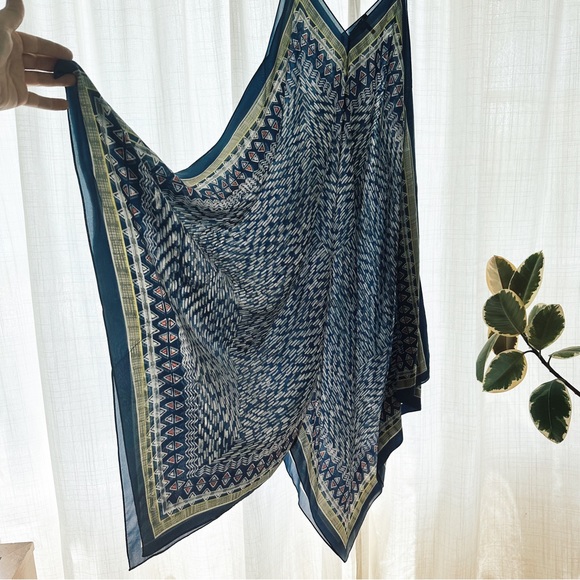 100% SILK handkerchief style summer maxi - Picture 5 of 6